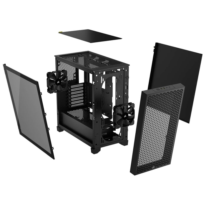 Corsair 3000D Airflow Mid Tower Case, Tempered Glass, Black