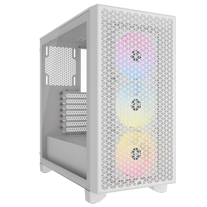 Corsair 3000D RGB Airflow Mid Tower Case, White