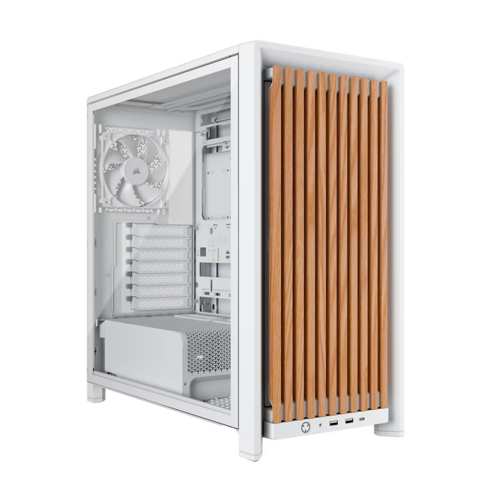 Corsair Frame 4000D Wood RS Mid-Tower Box - White/Oak