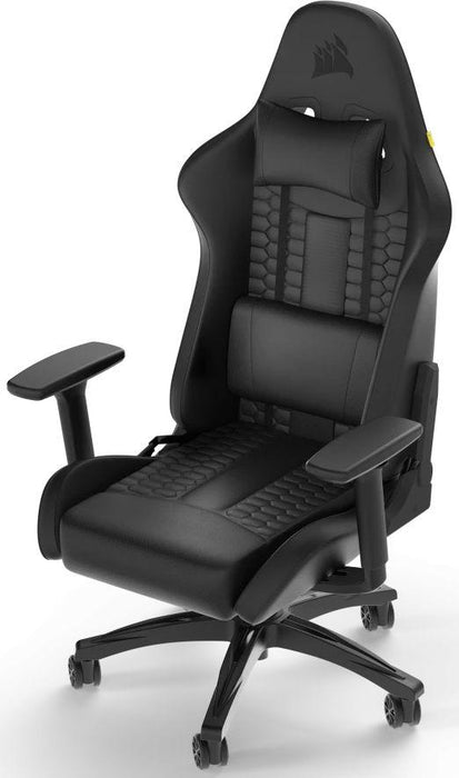 Corsair TC100 RELAXED Gaming Chair - Leatherette Black/Black
