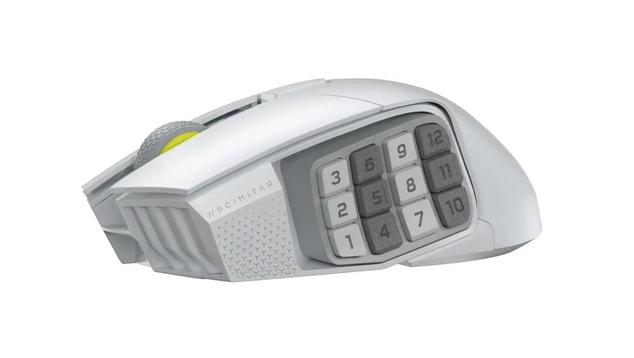 CORSAIR SCIMITAR ELITE WIRELESS SE White, 33000 DPI, Optical Gaming Mouse