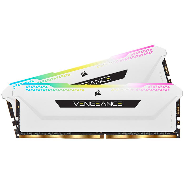 CORSAIR DDR4 16GB 2x8GB 3600Mhz DIMM CL18 VENGEANCE RGB PRO SL White 1.35V XMP 2.0