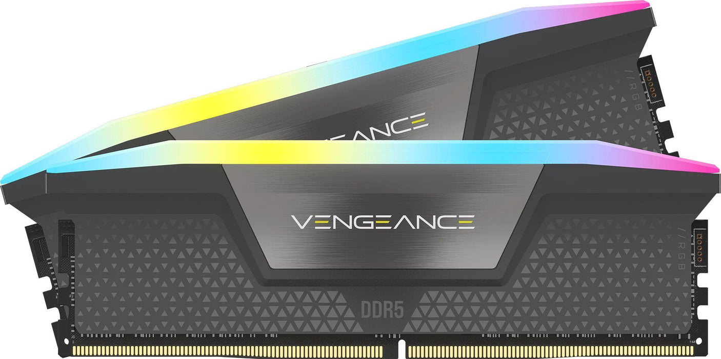 Memory Corsair Vengeance Gray RGB DDR5 64GB (2x32GB), 5600MHz, AMD EXPO & Intel XMP