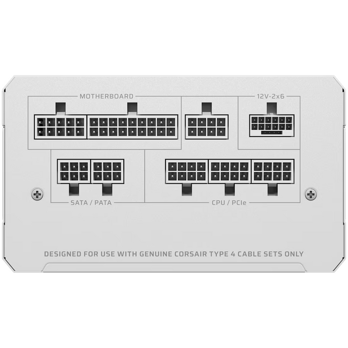 Corsair RM1000e White 1000W 80+ Gold ATX 3.1, Fully Modular Power Supply