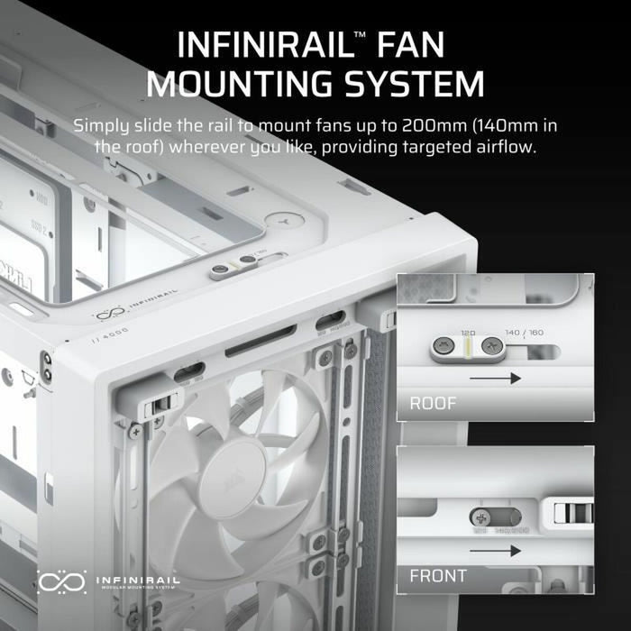 ATX Semi-tower Box Corsair White