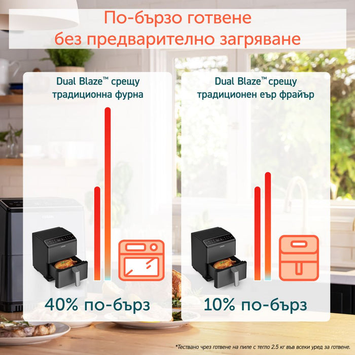 Cosori Dual Blaze Smart Air Fryer 6.4L Black EU KAAPAFCSSEU0078Y