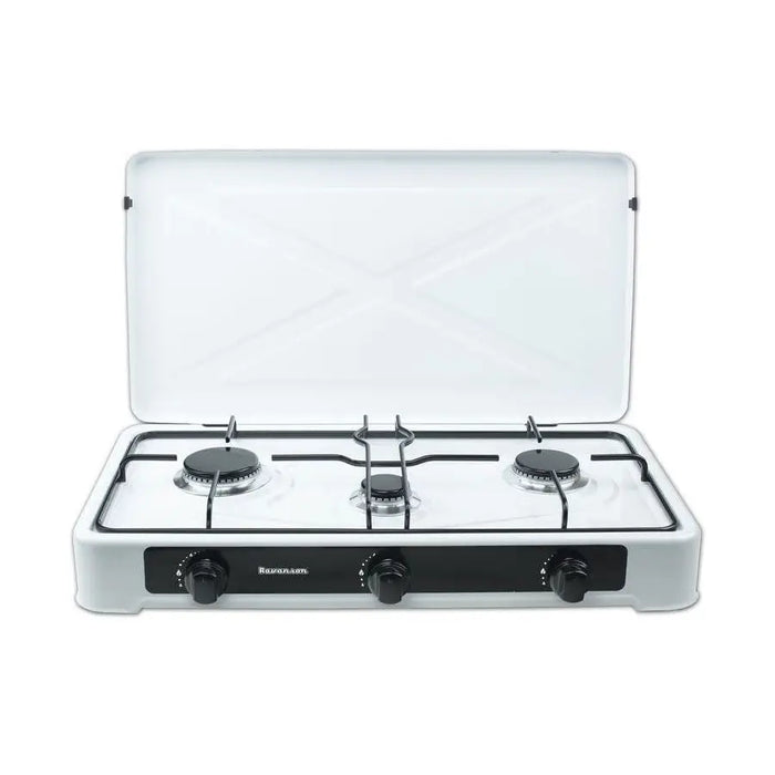 Countertop Hob Gas Ravanson K-03TB [white; 3 zone(s)] - CookersAGD-KTU<<<Home Appliance - ProductsAGD<<<ActionPL