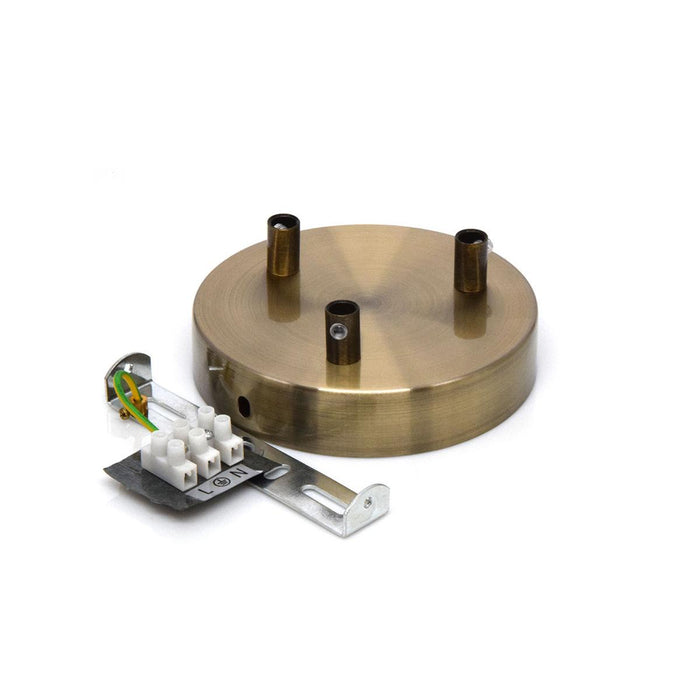 CEILING SOCKET 3-WAY CYLUP BRASS