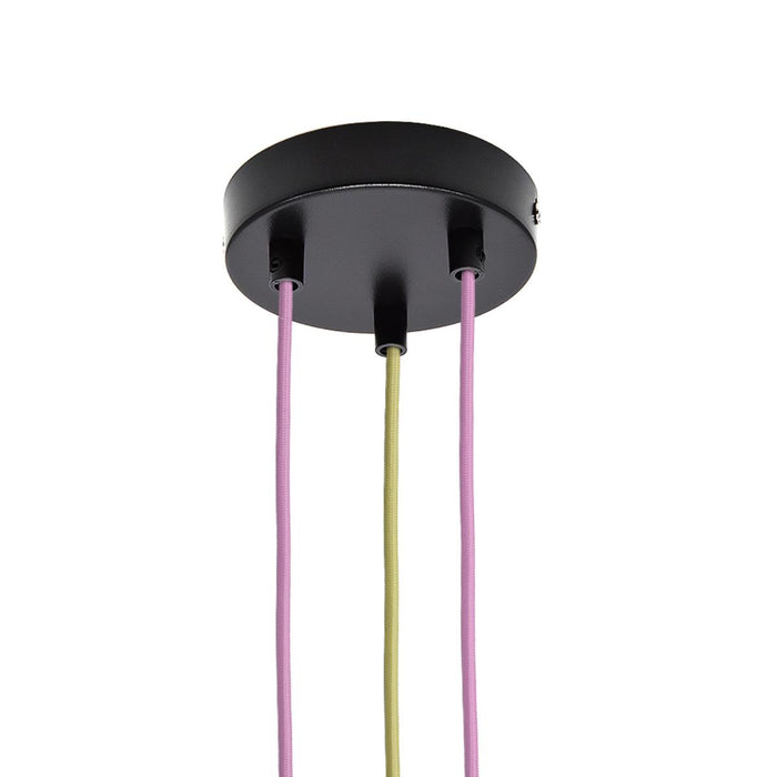 CEILING SOCKET 3-WAY CYLUP BLACK