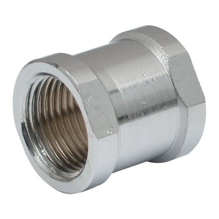 COUPLING 3/8 CHROME AQUASTO - ВИК тръби и фитинги<<<Вик<<<Баня<<<Praktiker&&&ВИК тръби и фитинги<<<Вик<<<Строителни
