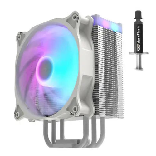 CPU active cooling Darkflash Darkair LED (heatsink + fan 120x120) white - Active cooling<<<Computer