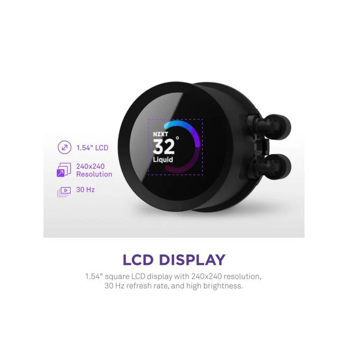 CPU Cooler NZXT Kraken 360 Black 1.54 ’LCD Display - Охладители за процесори<<<Компютърни