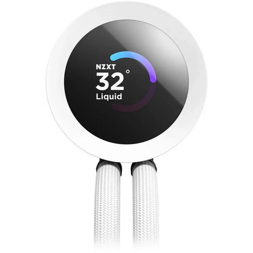CPU Cooler NZXT Kraken Plus 240 RGB LCD Display - White - Охладители за процесори<<<Компютърни