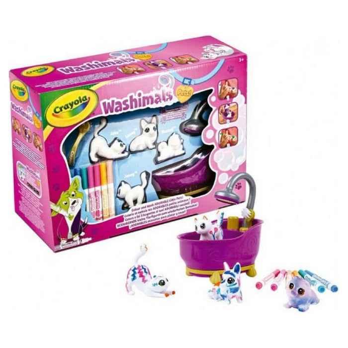 Playset Washimals Pets Crayola 74-7453 32,5 x 11,5 x 24 cm Bathtub
