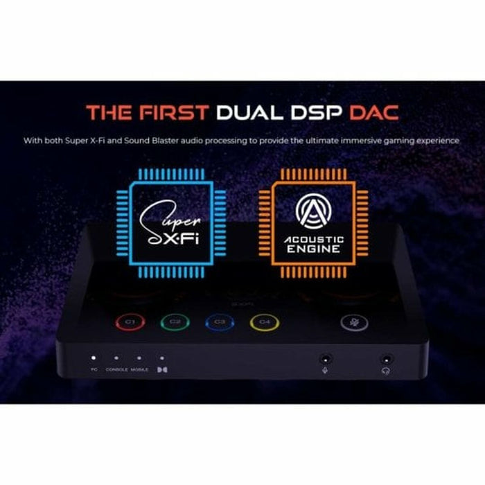 External sound card Creative Sound Blaster GC7, USB-C, Super X-FI, PC, Mac, PS 4/5, Xbox, Nintendo Switch