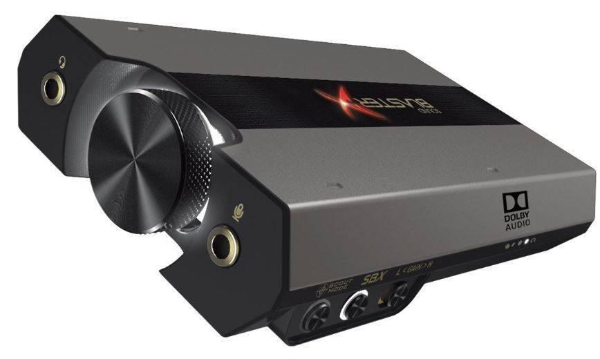Sound card Creative Sound BlasterX G6, 7.1, External, USB, Xamp Headphone PS4, Xbox One, Nintendo Switch, and PC