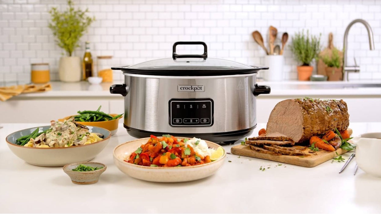 Crock-Pot CSC112X 6.5-litre slow cooker (silver)