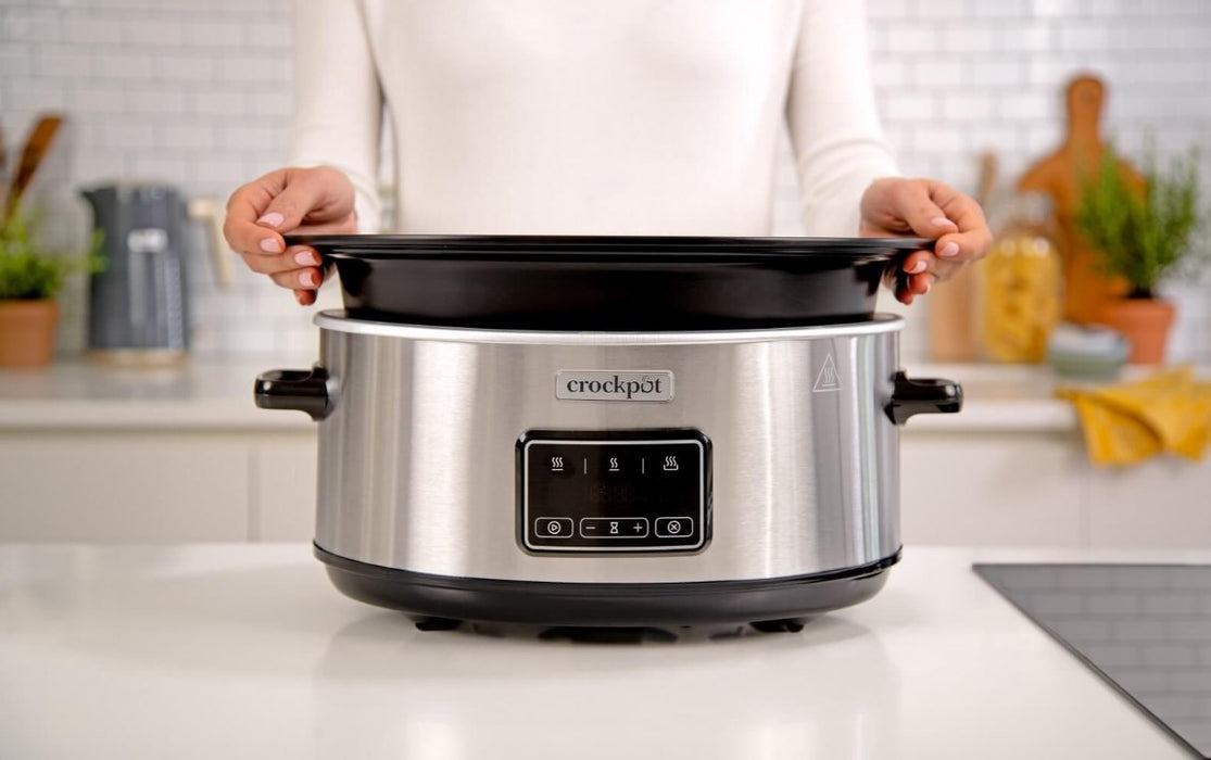 Crock-Pot CSC112X 6.5-litre slow cooker (silver)