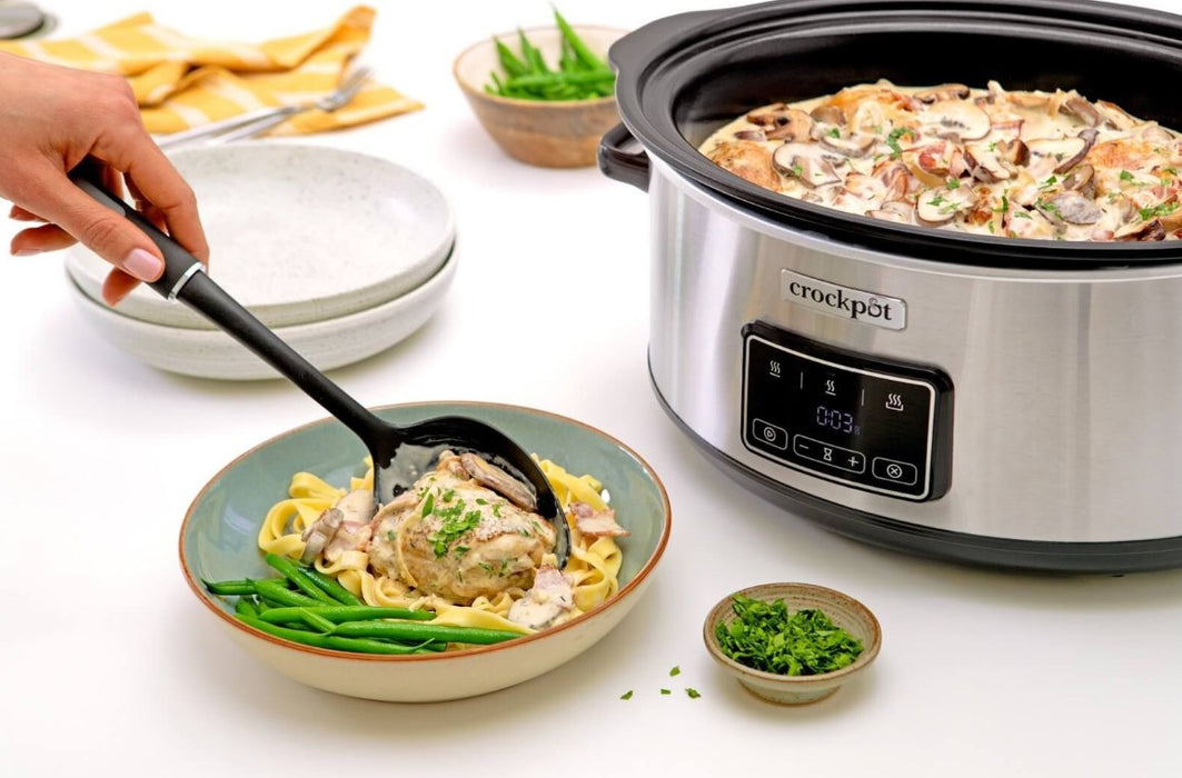 Crock-Pot CSC112X 6.5-litre slow cooker (silver)