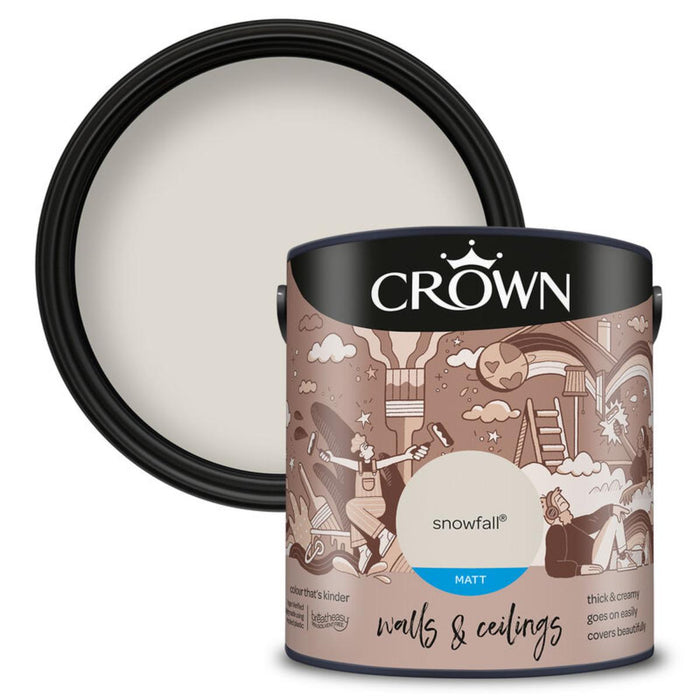 INTERIOR PAINT CROWN SNOWFALL 2.5L