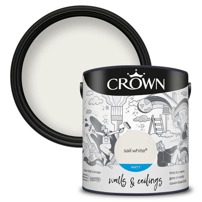 INTERIOR PAINT CROWN SAIL WHITE 2.5L