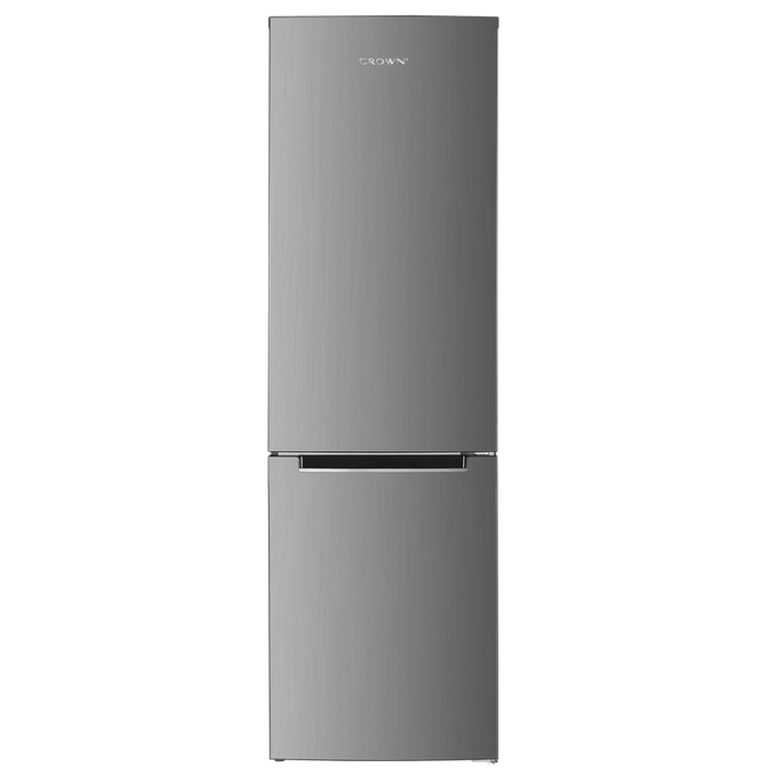Refrigerator with freezer Crown CBN265EIX***, 253 l, E, No Frost, Stainless steel