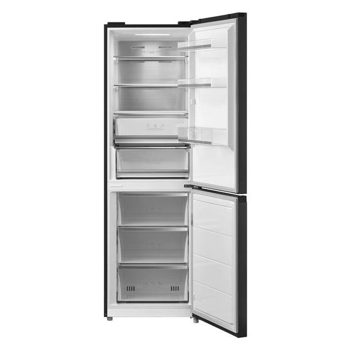 Refrigerator with freezer Crown CBN340BLG, 338 l, E, No Frost, Black