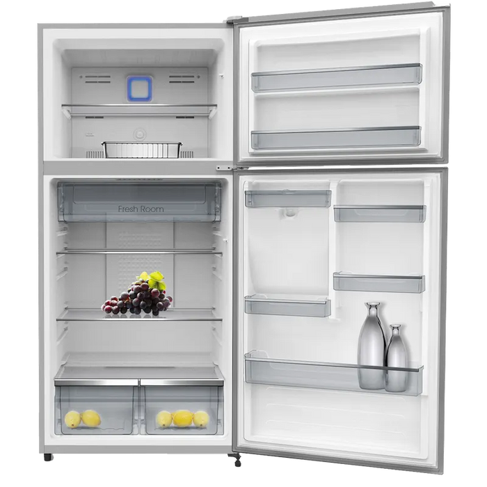 Crown CFN500WDX top-mounted refrigerator, 479 l, E, No Frost, Stainless steel
