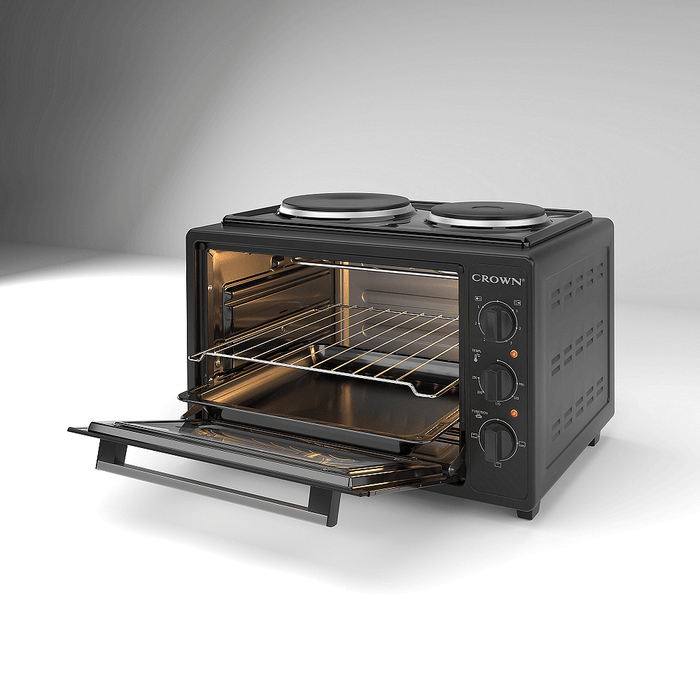 Cooker (mini) Crown CMO-355BF, 2 current, Black