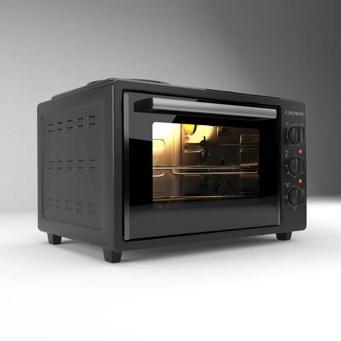 Cooker (mini) Crown CMO-355BF, 2 current, Black