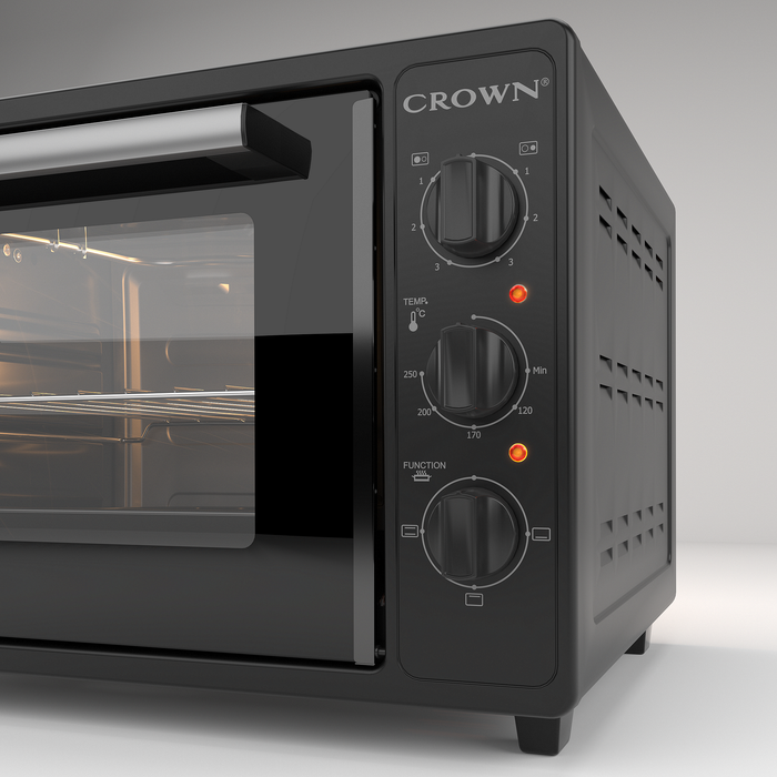 Cooker (mini) Crown CMO-355BF, 2 current, Black