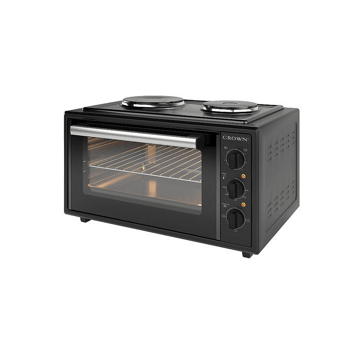 Cooker (mini) Crown CMO-455BF, 2 current, Black