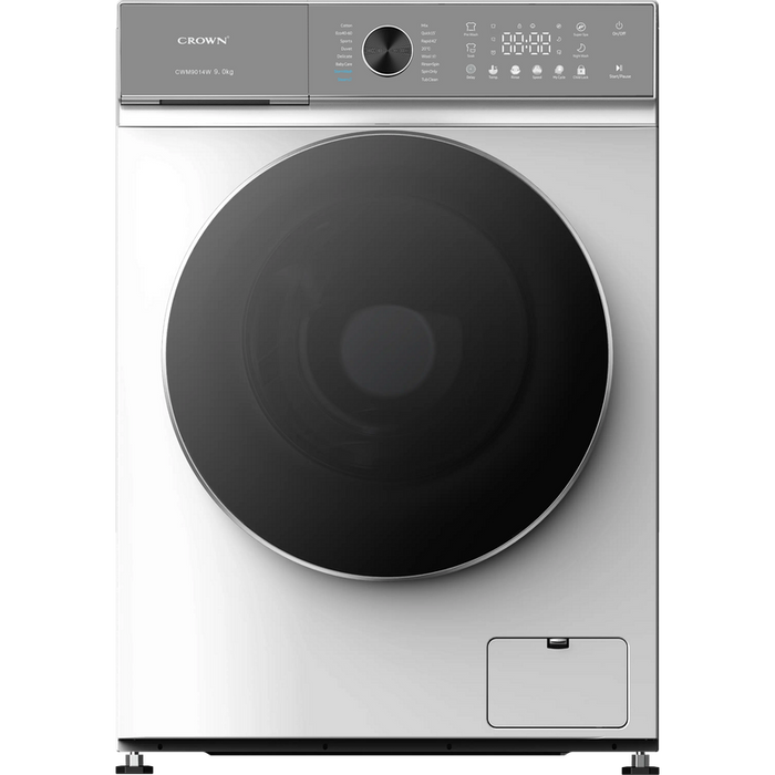 Crown CWM9014W Washing Machine, 1400 rpm, 9.00 kg, A, White