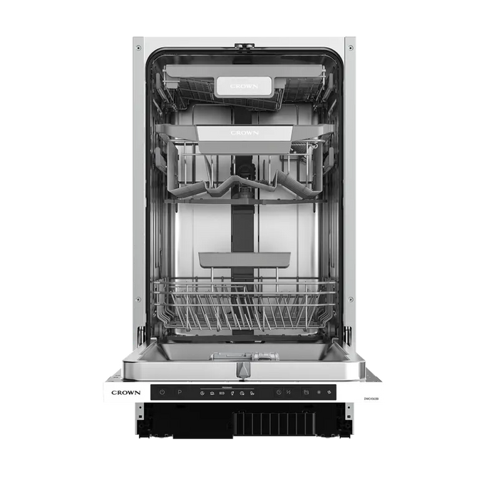 Built-in dishwasher Crown DWC4563BI, 10 place settings, 45 W, mm, C