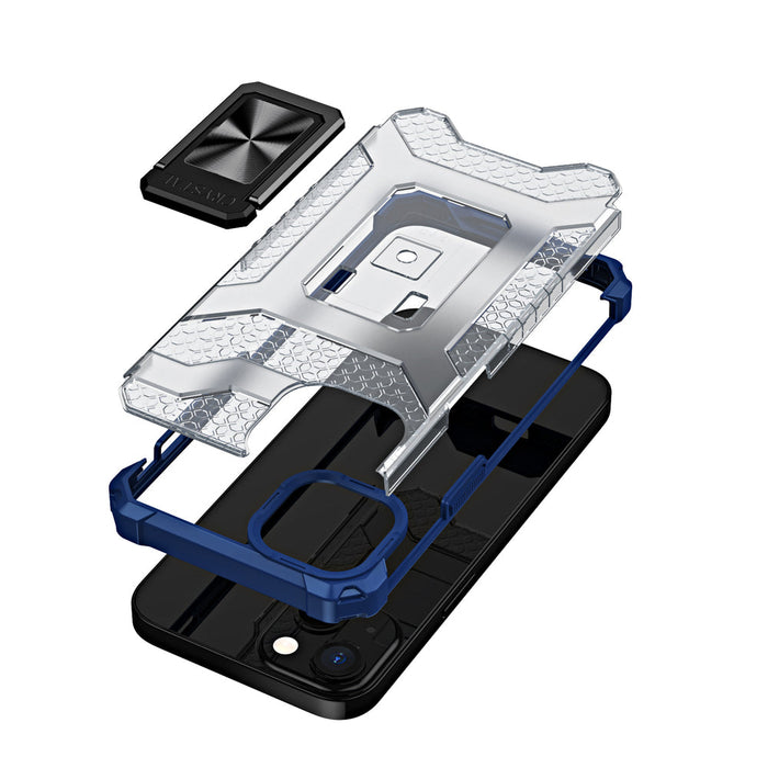 Crystal Ring Case Kickstand Tough Rugged Cover for iPhone 12 blue - Cell phone cases and covers<<<HurtelXML