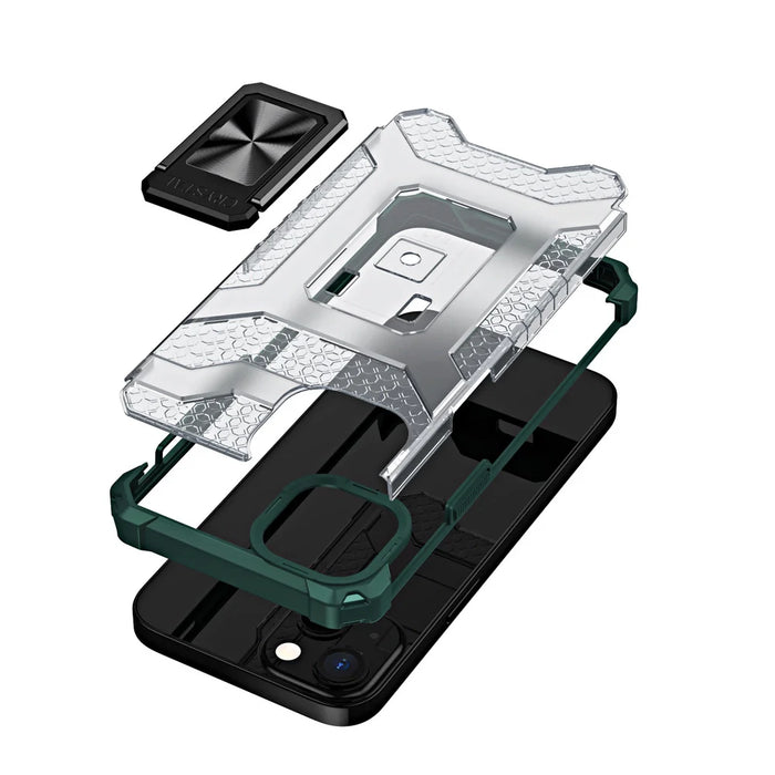 Crystal Ring Case Kickstand Tough Rugged Cover for iPhone 12 green - Cell phone cases and covers<<<HurtelXML