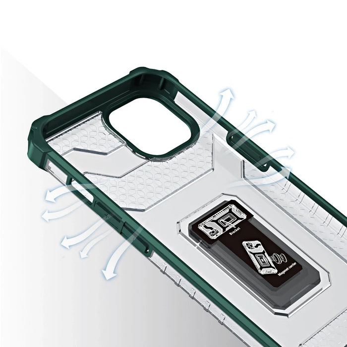 Crystal Ring Case Kickstand Tough Rugged Cover for iPhone 12 mini green - Cell phone cases and covers<<<HurtelXML