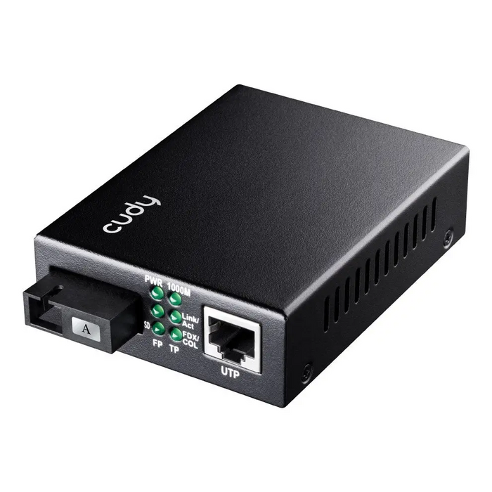 Cudy MC100GSB-60A network media converter 1000 Mbit/s Multi-mode Single-mode Black - Converters