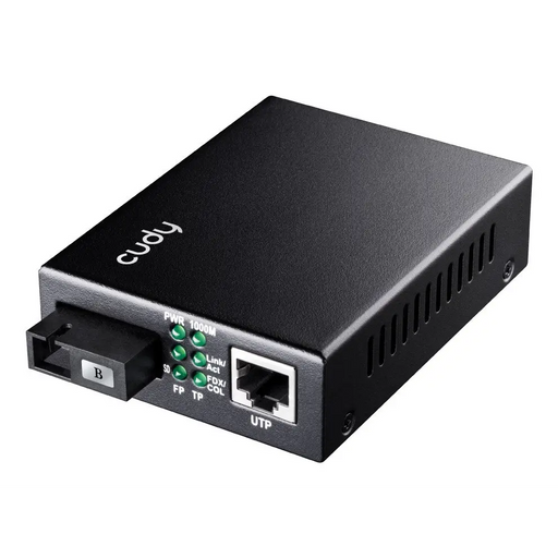 Cudy MC100GSB-60B network media converter 1000 Mbit/s Multi-mode Single-mode Black - Converters