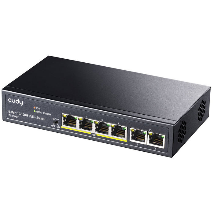 Switch Cudy FS1006P, 6 port, 10/100, PoE+ Switch