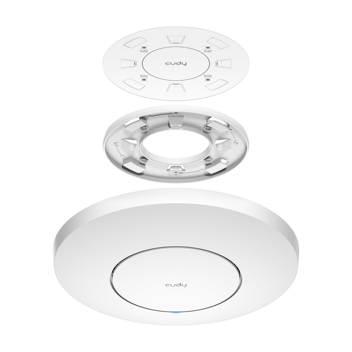 Wireless Access Point Cudy AP3000, AX3000, 2.4/5 GHz, 571 - 2402 Mbps, 1× 2.5 Gbps, PoE Adapter