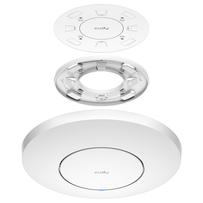 Cudy AP3000 Wireless Access Point, AX3000, 2.4/5 GHz, 571 - 2402 Mbps, 1× 2.5 Gbps, DC Adapter
