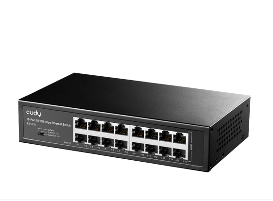 Switch Cudy FS1016, 16 ports, 10/100Mbps, Metal Switch