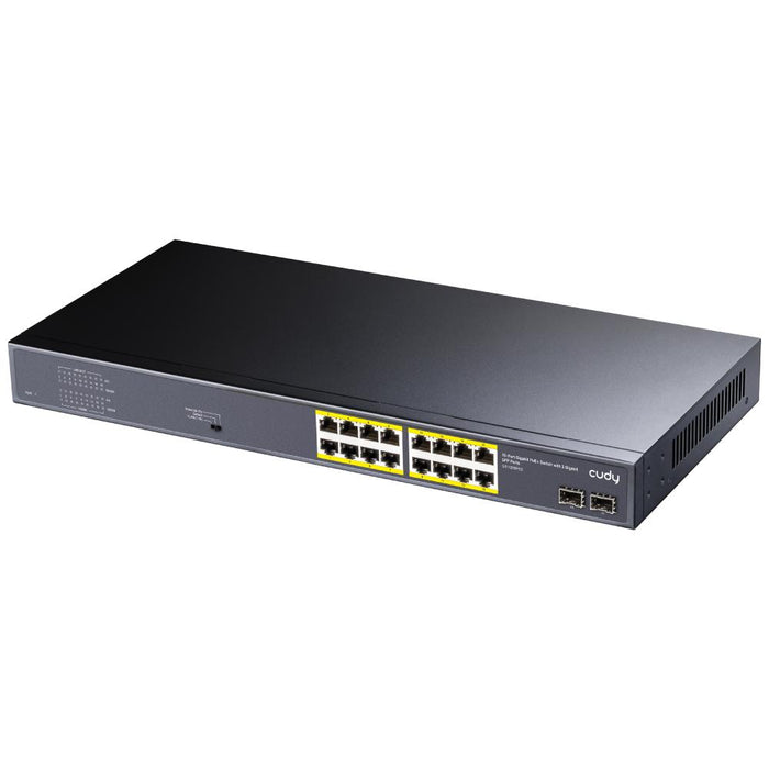 Cudy GS1020PS2 switch, 16 x Gigabit PoE, 2 x Gigabit SFP