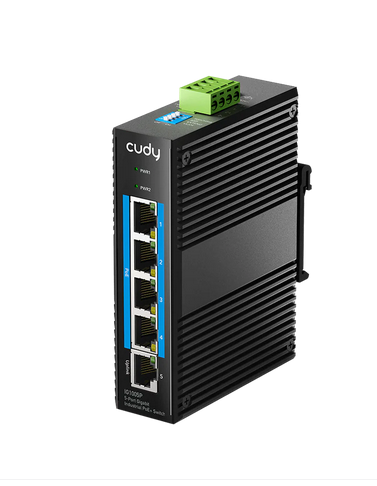 Switch Cudy IG1005P Industrial 5-Port 10/100/1000M PoE+ Switch 65W