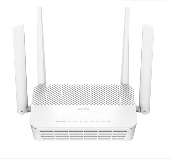 Wireless router Cudy WR3000H, AX3000, 2.4/5 GHz, 1x 2.5Ghz WAN port, 10/100/1000