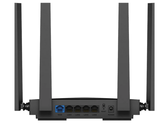 Wireless router Cudy WR3600H, 1× 2.5GbE, 4× GbE, 2882 Mbps + 688 Mbps, 3.6 Gbps, Dual-Band Wi-Fi 7 , VPN Server and Client, 10/100/1000