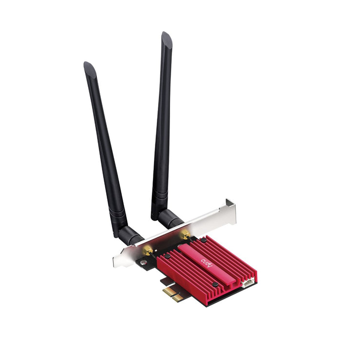 Network card Cudy WE9300, PCIe, 3-band, 5.7 Gbps, 2.8 Gbps, 688 Mbps, WiFi 7, Bluetooth 5.4