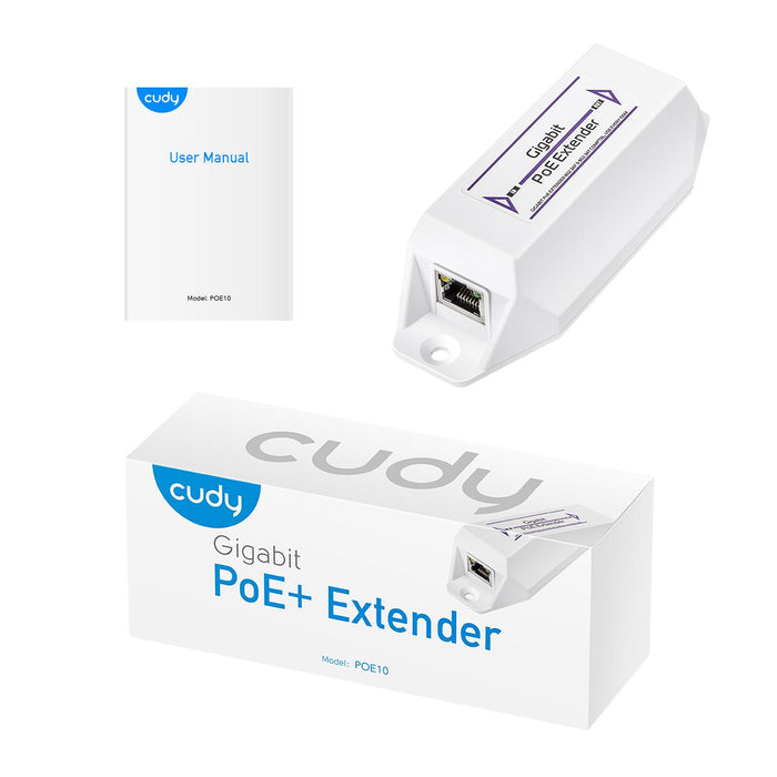 Extender for LAN cable Cudy POE10, Up to 100 m., PoE