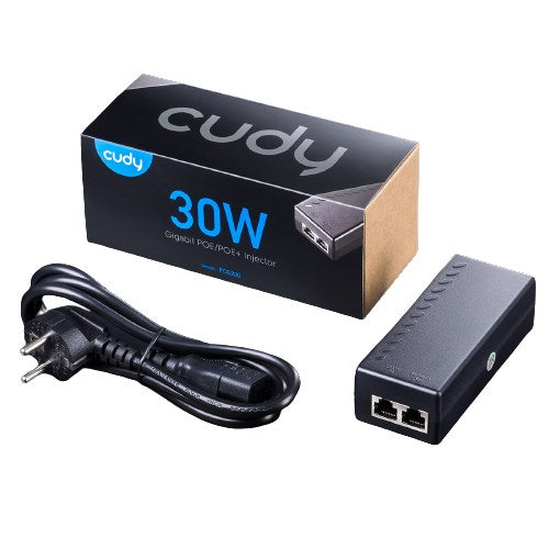 PoE injector Cudy POE200, Gigabit PoE+/PoE, 30W, 1 x 10/100/1000Mbps